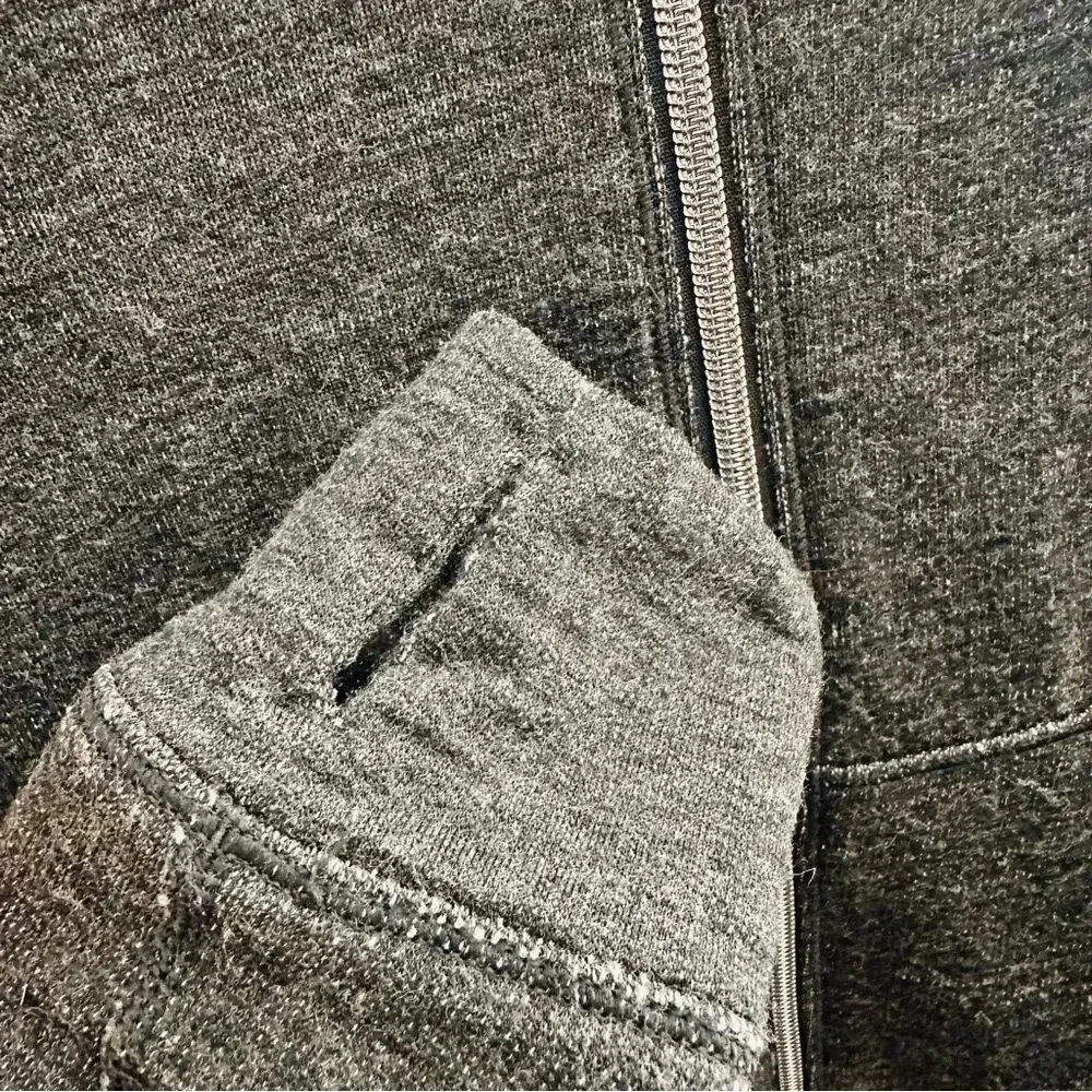 Lululemon Athletica Gray Zippered Hooded Jacket